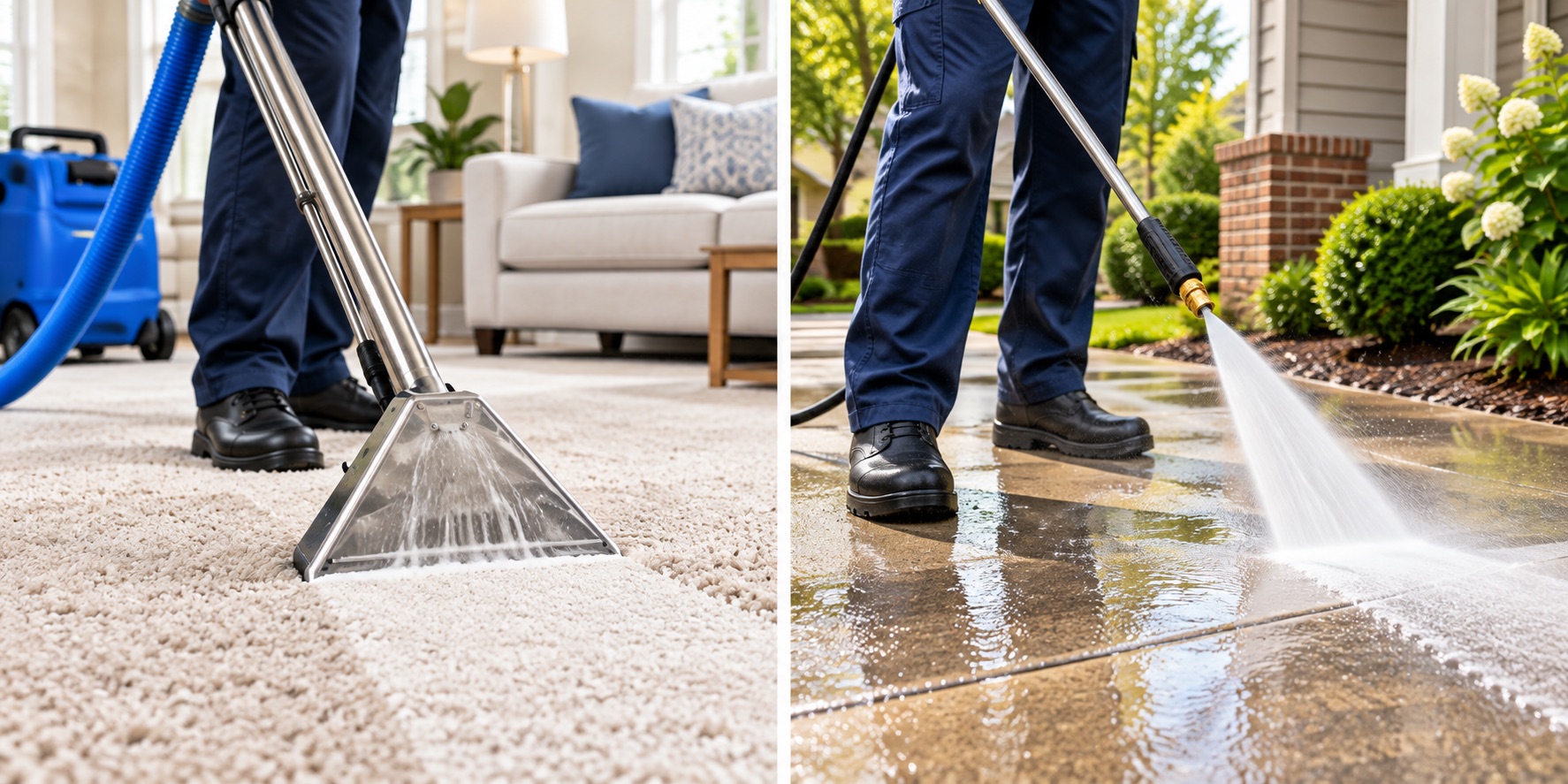 Carpet extraction cleaning